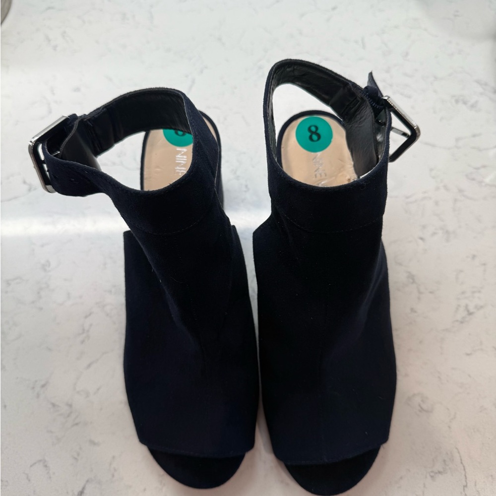 Nine West Women's Navy Heeled Boots